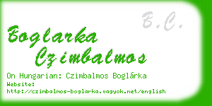 boglarka czimbalmos business card